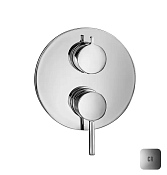 Almar Core Round Смеситель для душа, внешняя часть на 1 потребитель, цвет: chrome E186562.CR