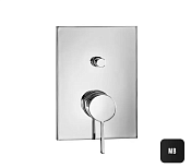 Almar Core Square Смеситель для душа, внешняя часть на 2 потребителя, цвет: matt black E186542.MB