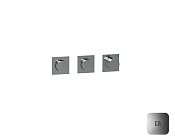 Almar Push Square Термостат для душа, внешняя часть на 2 потребителя, цвет: chrome E180492.CR