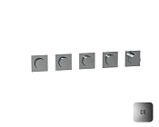 Almar Push Square Термостат для душа, внешняя часть на 4 потребителя, цвет: chrome E180490.CR