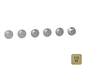 Almar Push Round Термостат для душа, внешняя часть на 5 потребителей, цвет: brushed high brass E180441.HB316