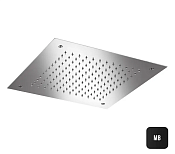 Almar Square 380 Потолочный душ 38х38 см, встраиваемый, 1 режим, цвет: matt black E044046.MB