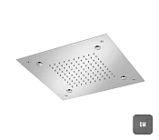 Almar Square 380 Потолочный душ 38х38 см, встраиваемый, 2 режима, цвет: brushed gun metal E044217.GM