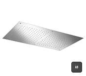 Almar Rectangular Потолочный душ 89,8х49,8 см встраиваемый, 1 режим, цвет: brushed absolute black E044059.AB