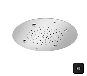 Almar Round 380 Потолочный душ d38 см, встраиваемый, 2 режима, цвет: matt black E044219.MB