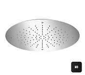 Almar Round 500 Потолочный душ d49,8 см, встраиваемый, 1 режим, цвет: matt black E044047.MB