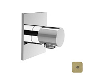 Almar Square Шланговое подключение для лейки с держателем, цвет: brushed high brass E095036.HB