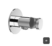 Almar Round Шланговое подключение для лейки с держателем, цвет: brushed absolute black E095037.AB