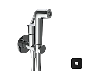 Almar Shut off Внешняя часть гигиенического душа: шланг 120 см, вывод с держателем, цвет: matt black E136010.MB