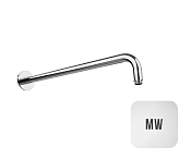 Almar Round Кронштейн для верхнего душа настенный 42 см, цвет: matt white E021115.MW