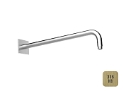 Almar Square Кронштейн для верхнего душа настенный 45 см, цвет: brushed high brass E021104.HB316