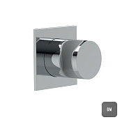 Almar Square Шланговое подключение для лейки с держателем, цвет: brushed gun metal E095046.GM