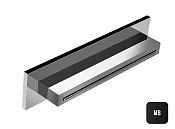 Almar Waterfalls Излив настенный для ванны 6,4 см, цвет: matt black E044273.MB