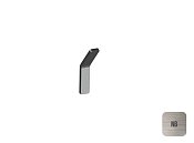 Almar Accessories Крючок для ванной, одинарный, цвет: nickel brushed E310001.NB