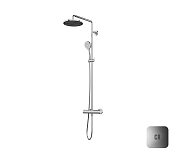 Almar Velvet Душевая система с термостат. смесителем: верхний и ручной душ, шланг, цвет: chrome E405002.CR