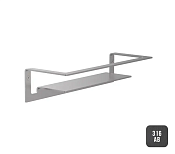 Almar Accessories Полка подвесная 30х7h см, цвет: brushed absolute black E300001.AB316