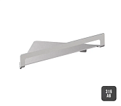 Almar Accessories Полка угловая 21,6х21,6 см, цвет: brushed absolute black E300002.AB316