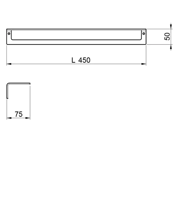 Almar Accessories Полотенцедержатель 45 см, подвесной, цвет: brushed high brass E305001.HB316