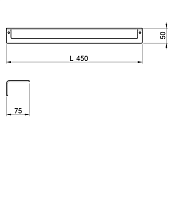 Almar Accessories Полотенцедержатель 45 см, подвесной, цвет: brushed high brass E305001.HB316