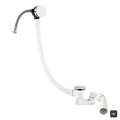 Almar Mixers Слив-перелив для ванны с заливом, цвет: brushed absolute black E096004.AB