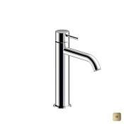 Almar Round Смеситель для раковины на 1 отверстие, без д/к, излив 15,3 см, цвет: polished gold E214001.GO