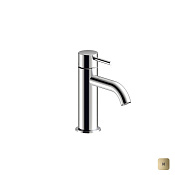 Almar Round Смеситель для раковины на 1 отверстие, без д/к, излив 11,8 см, цвет: polished gold E214000.GO