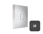 Almar Body Jets Душевая форсунка встраиваемая 8х8h см, цвет: brushed absolute black E044261.AB