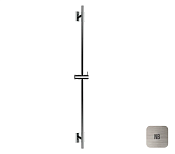 Almar Square Душевая штанга 100 см с держателем для лейки, цвет: nickel brushed E087072.NB