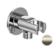 Remer Шланговое подключение с держателем душа, цвет: visual inox 337MXV