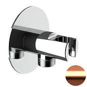 Remer Шланговое подключение с держателем душа, цвет: rame spazzolato 337XRP