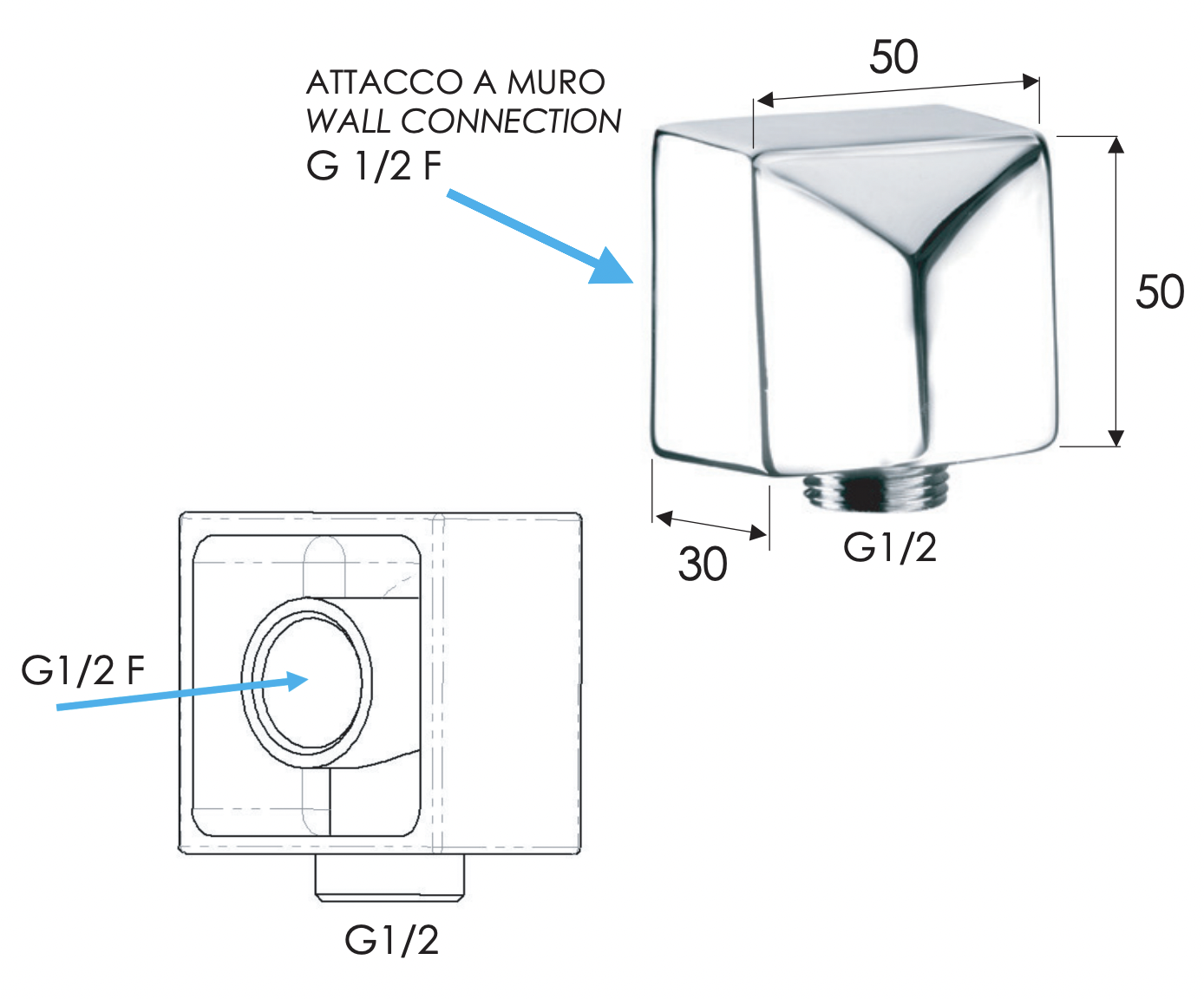 Remer Шланговое подключение, цвет: visual inox 309SXV