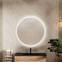 Sancos Bella Зеркало с подсветкой d90 см, сенсорный выключатель BE900