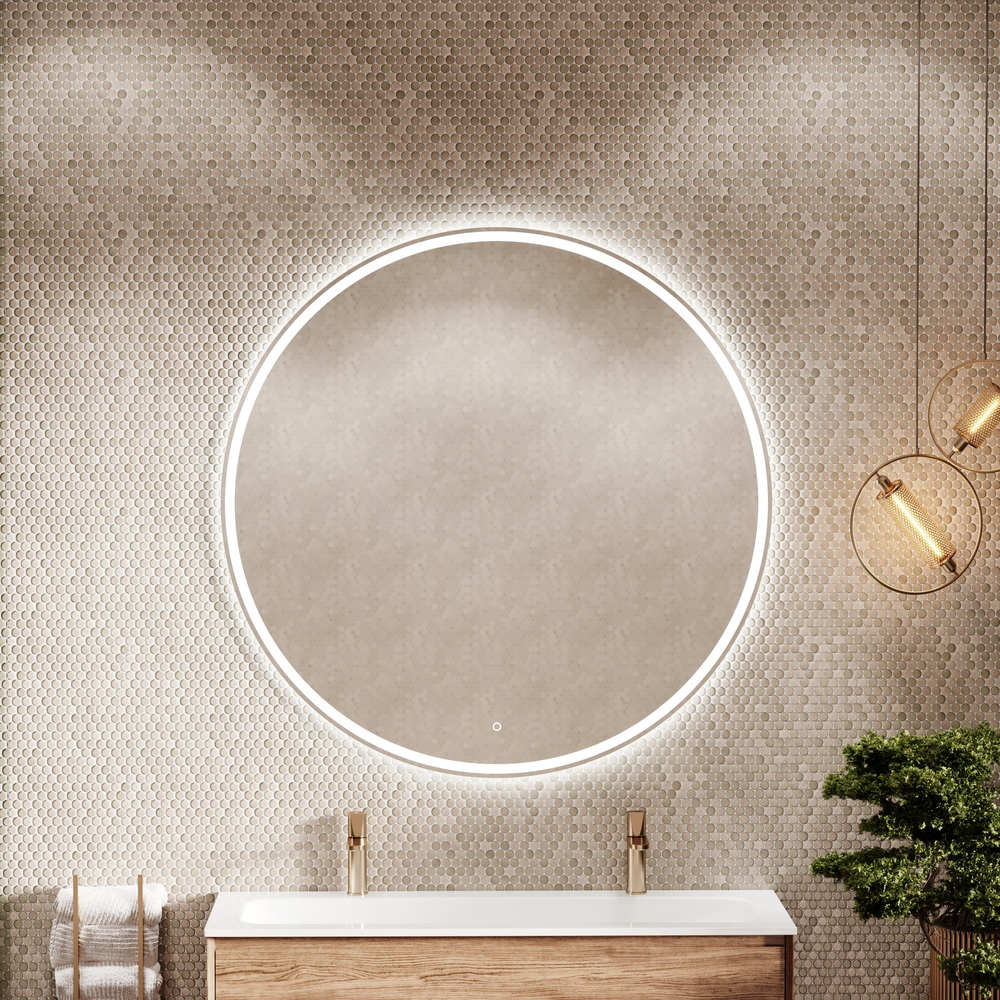 Sancos Bella Зеркало с подсветкой d120 см, сенсорный выключатель BE1200