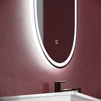 Sancos Oval Зеркало с подсветкой 45х90h см, сенсорный выключатель OV45F