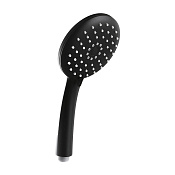 Sancos Lotus Душевая лейка, d11,5 см, 3 режима, цвет: черный матовый SC6003MB