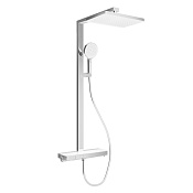 Sancos Vos Душевая стойка: термостат, ручной душ 3 режима, излив, верхний душ, цвет: хром глянцевый SC6100CH