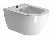 GSI Pura Биде подвесное с 1 отверстием под смеситель и переливом, с крепежом, цвет: белый глянцевый 8865FR2111