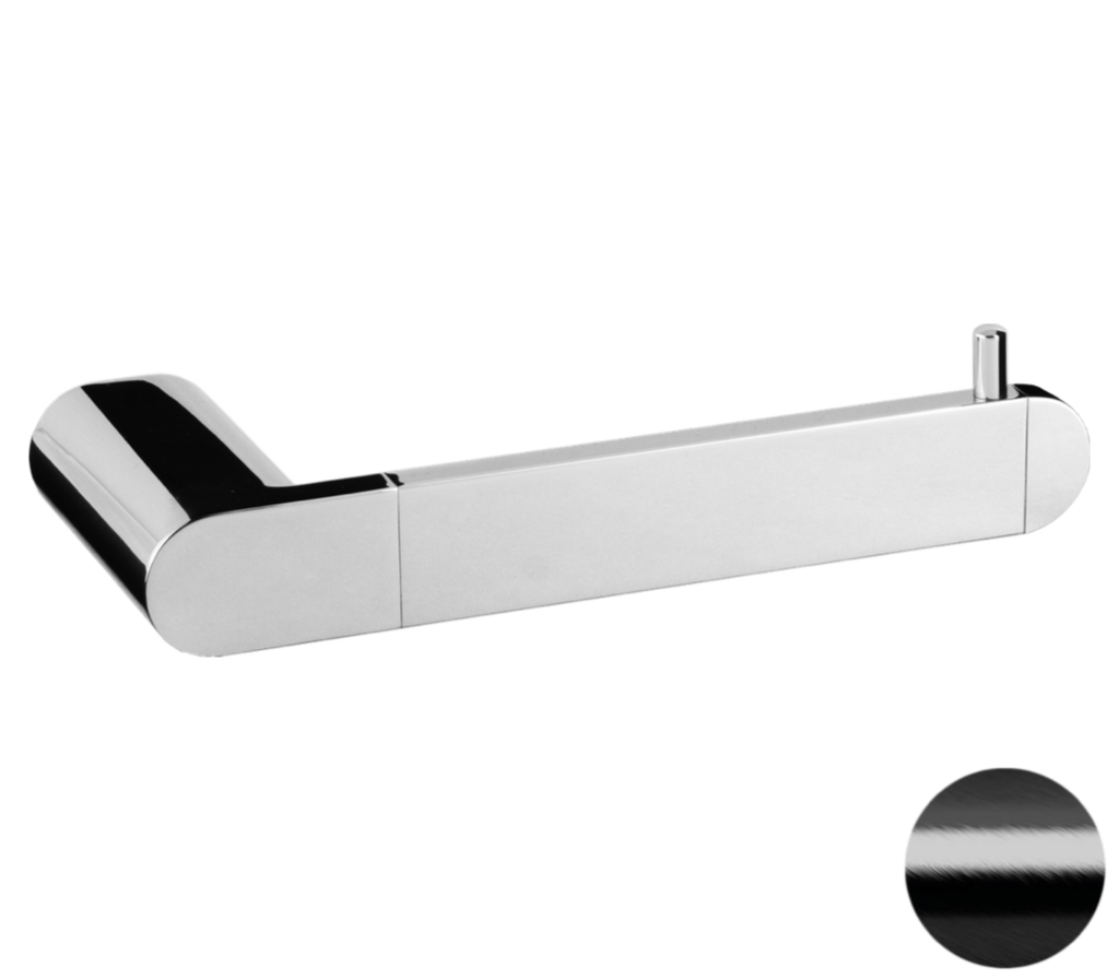 Remer Lounge Держатель туалетной бумаги, подвесной, цвет: cromo nero spazzolato LN61CFP