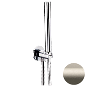 Remer Душевой гарнитур: лейка 1 режим, выпуск с держателем, шланг 150 см, цвет: visual inox 337M317MMXV