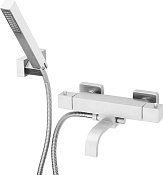 Paini Dax-DaxR Смеситель для ванны с душевым набором - ручной душ, термостат, шланг, цвет: хром 84CR105TH