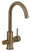 Remer Смеситель для кухни, с независимым каналом для питьевой воды, цвет: vecchio ottone N792DWVO
