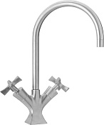 Paini Elix Смеситель для кухни с поворотным изливом, высота излива 21,7 см, цвет: хром 85CR572KM