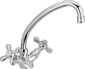 Paini Liberty Смеситель для кухни поворотный, высота излива 17,5 см, цвет: хром 17CR570KM