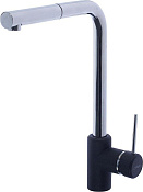 Paini Piemonte Смеситель для кухни с выдвижным изливом, высота излива 30,4 см, без дк, цвет: хром PICR46H4