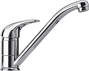 Paini Jolly Смеситель для кухни с поворотным изливом, на 1 отв., длина излива 18,2 см, цвет: хром 69CR573KM