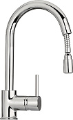 Paini Cox Смеситель для кухни с выдвижным изливом, высота излива 20,1 см, без дк, цвет: хром 78CR591SAKM