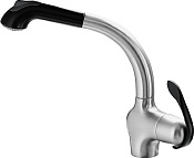 Paini Us Смеситель для кухни с поворотным изливом, высота излива 25,7 см, цвет: хром USCR5668YKM