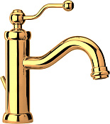 Paini Duomo Смеситель для раковины, с донным клапаном, высота излива 8,4 см, цвет: золото глянцевое 88OP211