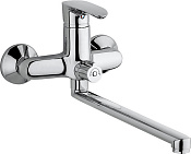 Paini Palermo Смеситель для ванны с длинным изливом 36 см, цвет: хром PACR119KM