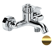 Remer Atelier Смеситель для ванны с душем, излив 13,6 см, цвет: oro spazzolato AL05BG